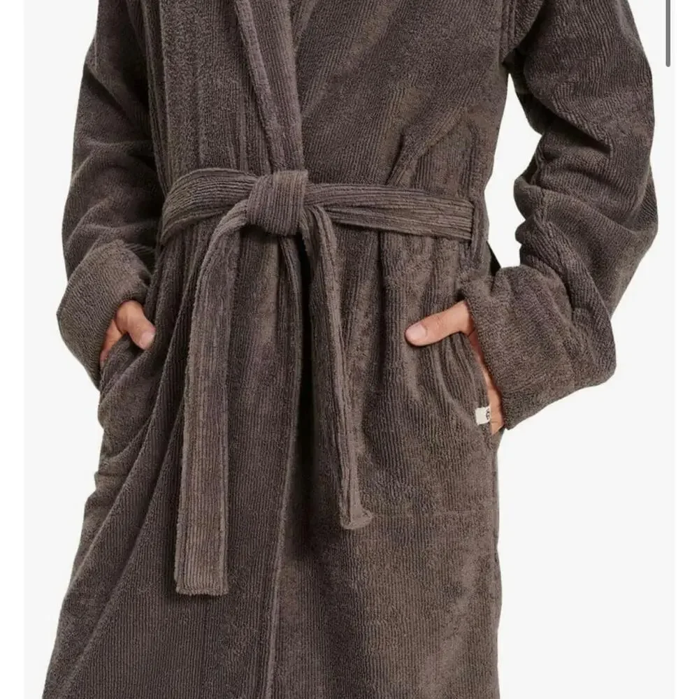 NWT❤️UGG Men’s Grey Cotton Robe szM/L